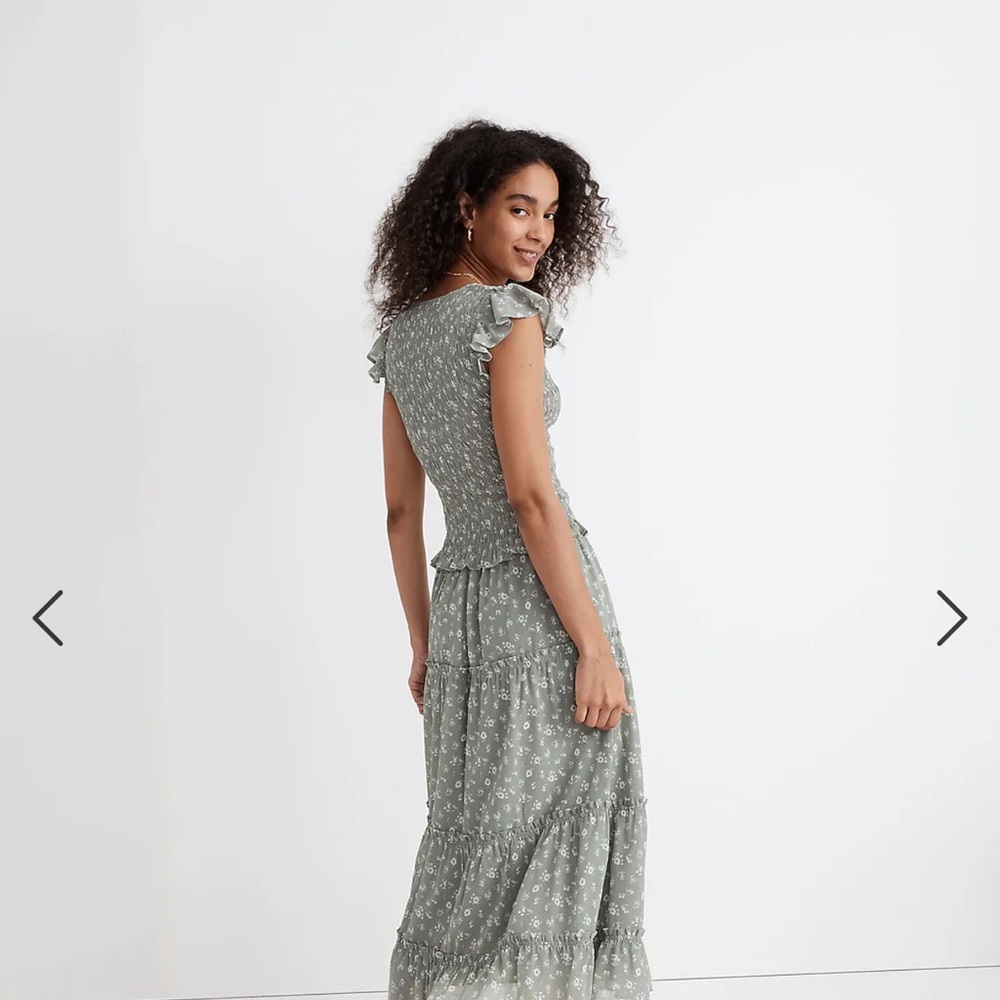 Pull-On Tiered Ruffle Skirt in Cottage Garden